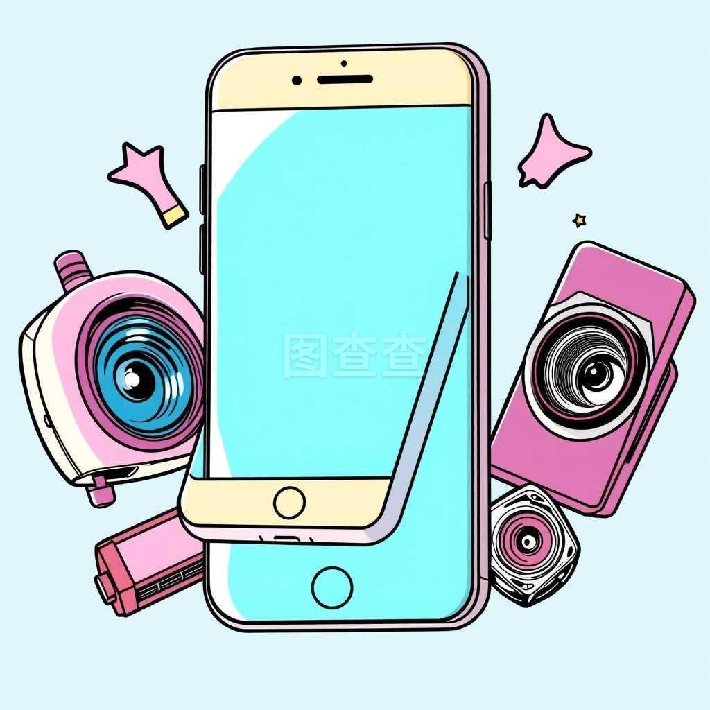 智能手机隔离,小工具和电子产品